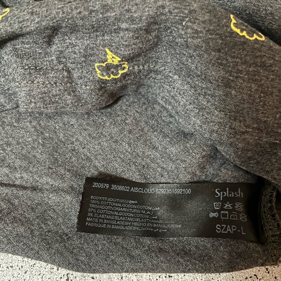 Splash Grey T-Shirt Men’s Large - Picture 5 of 5